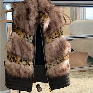 Fur vest by Guess